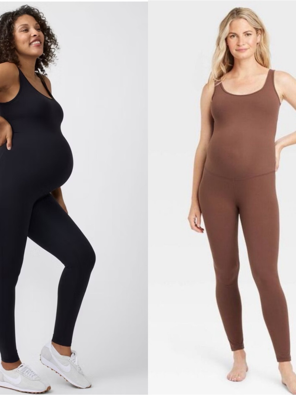 BUNDLE 2 Isabel Maternity Everyday Wear Jumpsuits Black & Brown